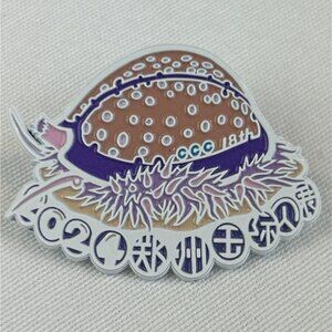 2024 Conchologist City Club 18th Anniversary Enamel Pin Shell Green Blue White